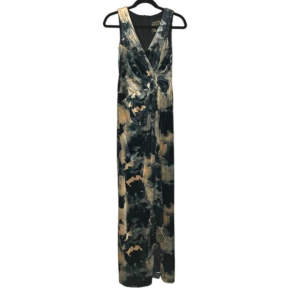 Johnny Was Sherwood Mist Velvet Maxi Sz 0 Boho Luxe Floral Dress Style R35122-0 - Picture 4 of 7